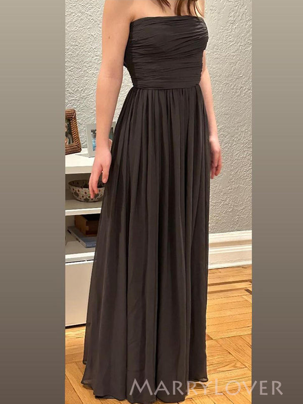 Lovely Black Chiffon A-line Long Evening Prom Dresses, MR9182 MarryLover Lovely Black Chiffon A-line Long Evening Prom Dresses, MR9182 MarryLover