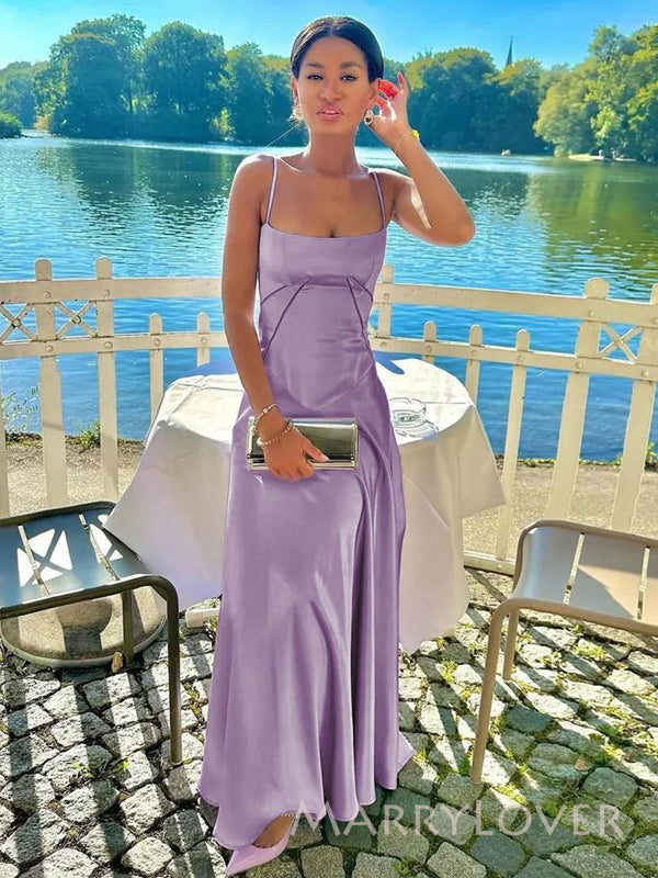Purple Satin Spaghetti Straps Long Evening Prom Dresses, Simple Prom D MarryLover Purple Satin Spaghetti Straps Long Evening Prom Dresses, Simple Prom D MarryLover