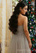 Strapless Grey Tulle Mermaid Long Custom Sweetheart Bridesmaid Dresses, MRB0150