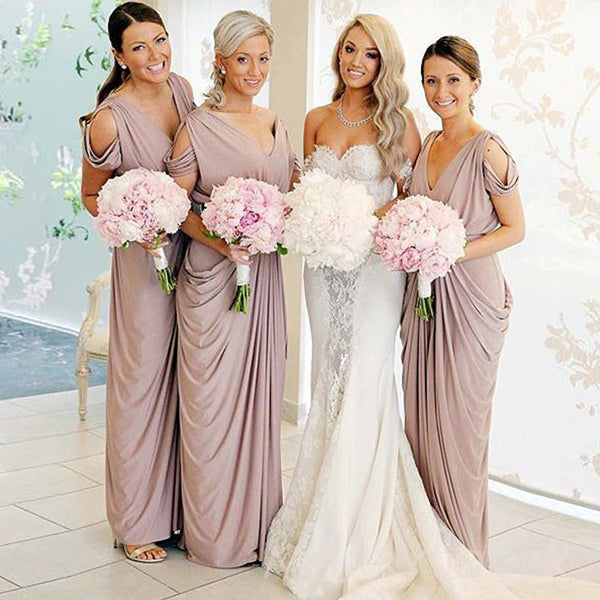 V-neck Mermaid Long Cheap Custom Bridesmaid Dresses, MRB0275 MarryLover V-neck Mermaid Long Cheap Custom Bridesmaid Dresses, MRB0275 MarryLover