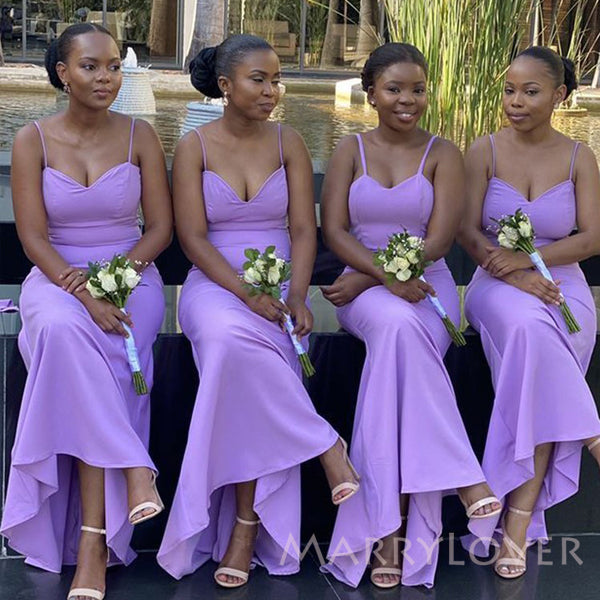 purple bridesmaid dresses under 100 Mismatched Purple Sweetheart Long Tulle Bridesmaid Dresses, WG159 AlineBridal