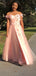 A-line Off Shoulder Applique Evening Prom Dresses, Sweet 16 Prom Dresses, OL091