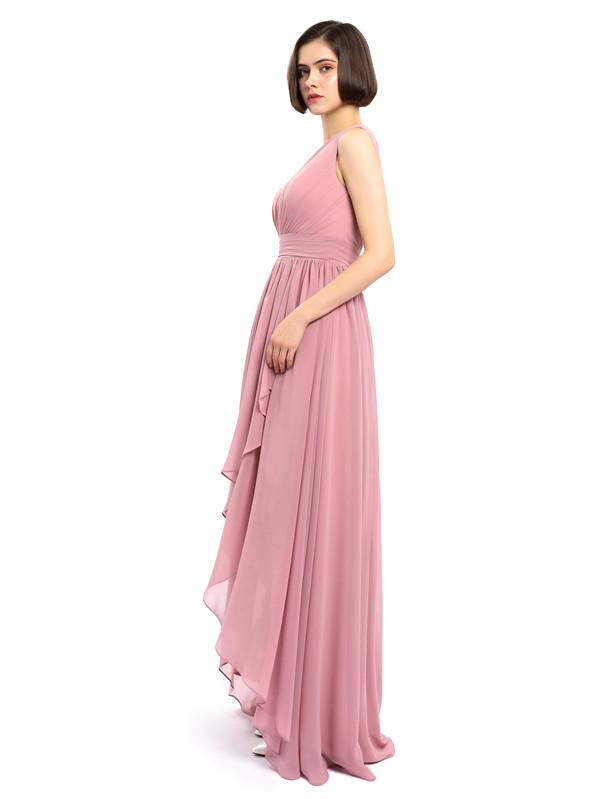 One-shoulder High-low Chiffon Bridesmaid Dresses