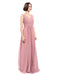 A-line V-neck Sleeveless Chiffon Bridesmaid Dresses