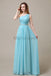 One Shoulder Beading Long Bridesmaid Dress