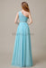 One Shoulder Beading Long Bridesmaid Dress