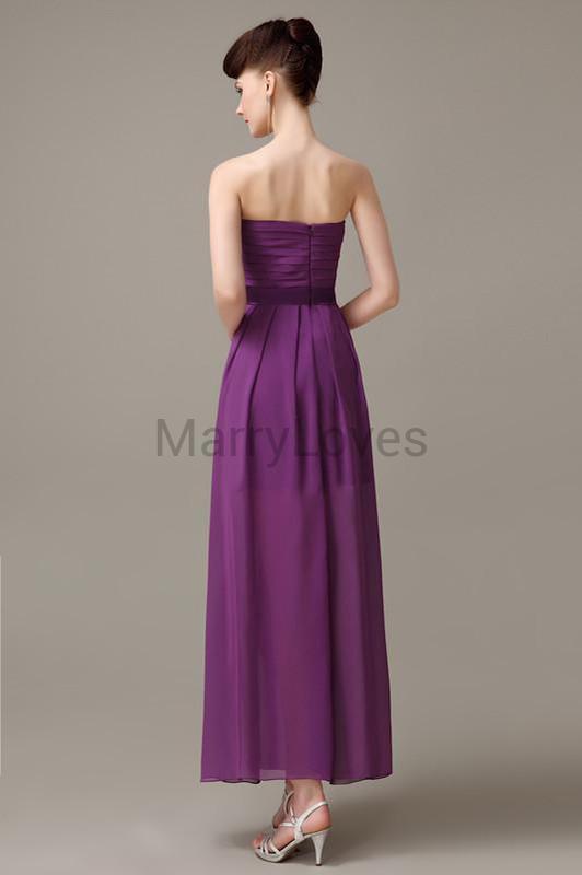 Sweetheart Chiffon Floor Length Bridesmaid Dresses