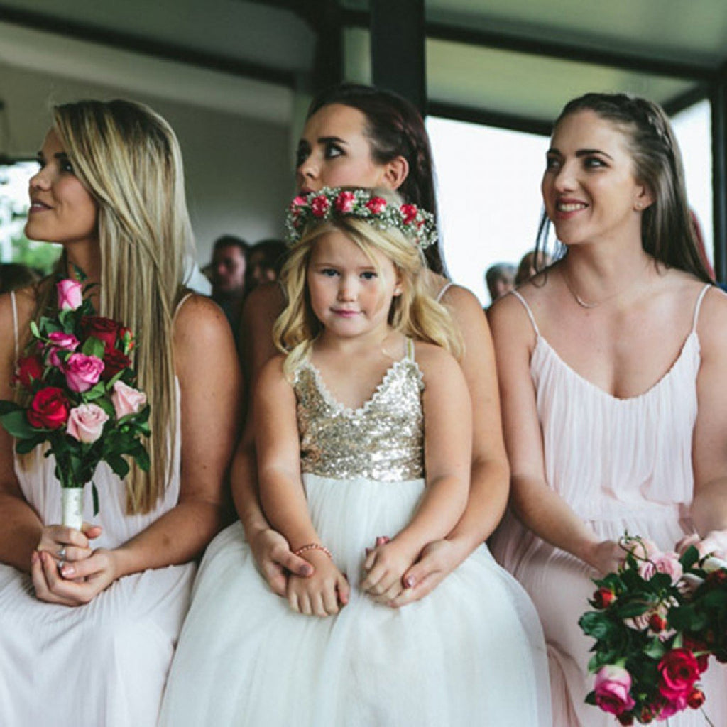 A-Line Spaghetti Straps Pink Chiffon Bridesmaid Dresses With Pleats, BD0103