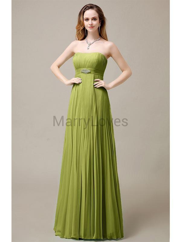 Strapless A-Line Bridesmaid Dresses