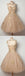Champange Sleeveless Unique Applique Mini Short Homecoming Dresses, BG51604 - Bubble Gown