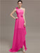 One Shoulder Flowers Bridesmaid Dresses
