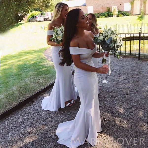 Off Shoulder Mermaid Long Custom Bridesmaid Dresses , BN1207 MarryLover Off Shoulder Mermaid Long Custom Bridesmaid Dresses , BN1207 MarryLover