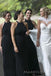 Sexy Halter Black Long Mermaid Custom Bridesmaid Dresses , BN1312
