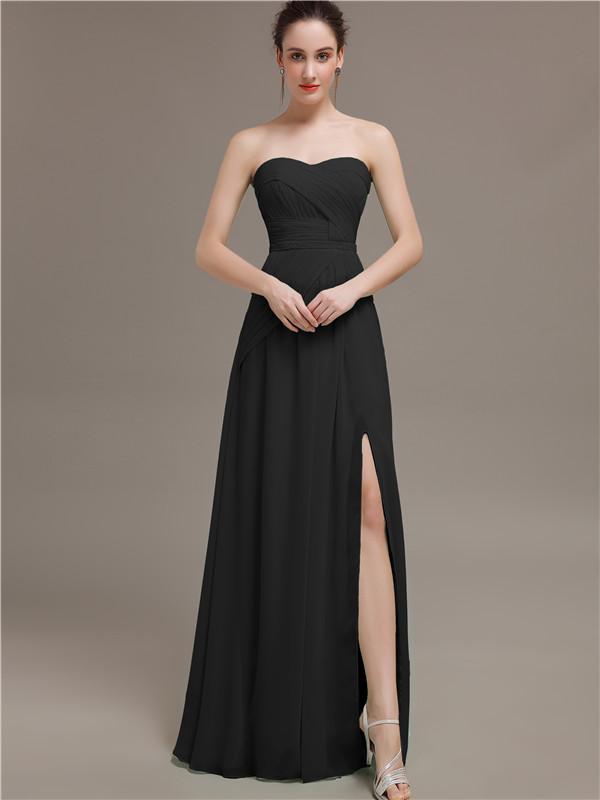 Sweetheart Split Side Bridesmaid Dresses
