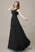 One Shoulder Beading Long Bridesmaid Dress