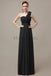 One Shoulder Chiffon Floor Length Bridesmaid Dresses