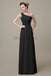 One Shoulder Long Chiffon Bridesmaid Dresses