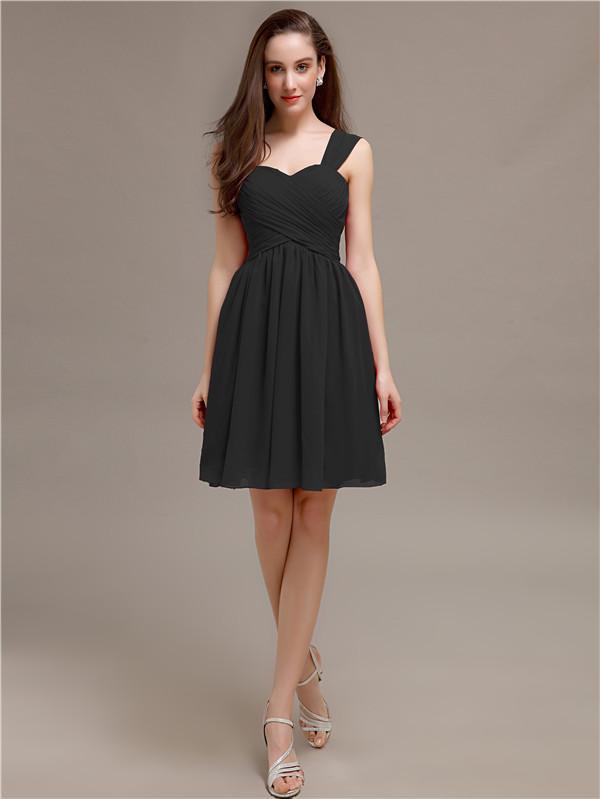 Sweetheart One-strap Chiffon Bridesmaid Dresses