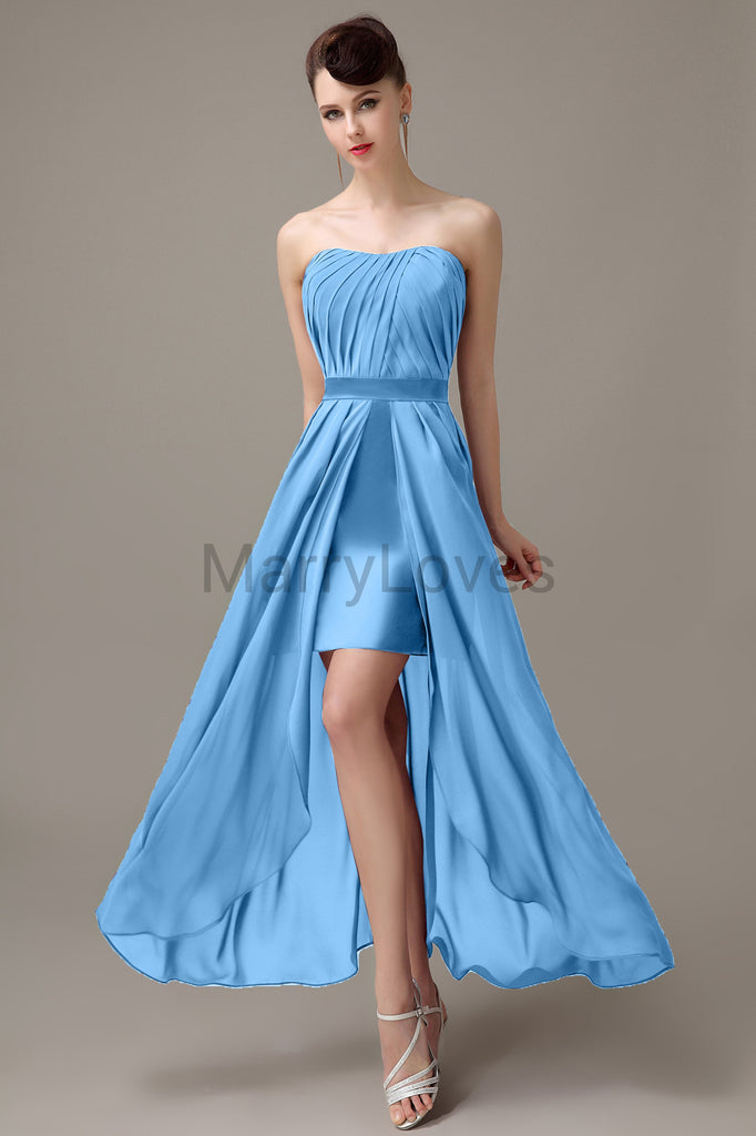 Sweetheart Chiffon Floor Length Bridesmaid Dresses