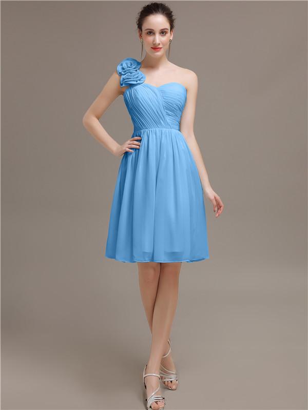 One Shoulder Short Bridesmaid Dresses