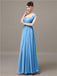 Square Chiffon Floor-Length Bridesmaid Dresses