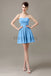 Sweetheart Chiffon Short Bridesmaid Dresses