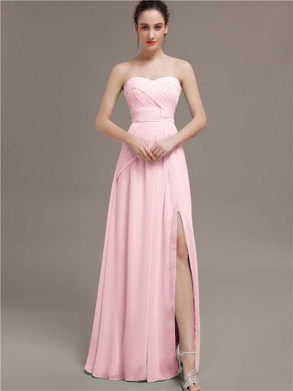 Sweetheart Split Side Bridesmaid Dresses