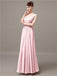 Square Chiffon Floor-Length Bridesmaid Dresses