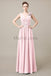 V-Neck Long Chiffon Bridesmaid Dresses