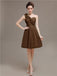 One Shoulder Pleats Bridesmaid Dresses