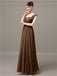 Square Chiffon Floor-Length Bridesmaid Dresses
