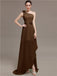 One Shoulder Flowers Bridesmaid Dresses
