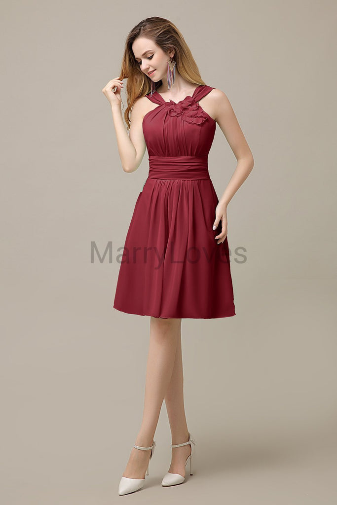 Charming With Appliques Chiffon Bridesmaid Dresses