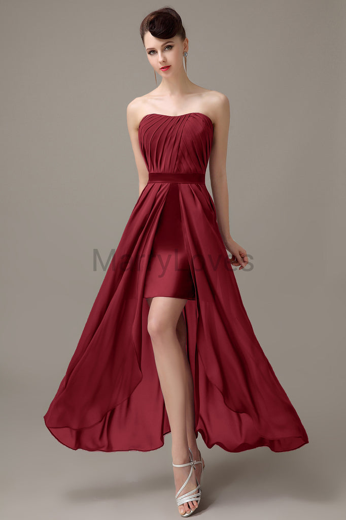 Sweetheart Chiffon Floor Length Bridesmaid Dresses