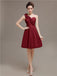 One Shoulder Pleats Bridesmaid Dresses