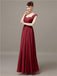 Square Chiffon Floor-Length Bridesmaid Dresses