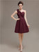 One Shoulder Pleats Bridesmaid Dresses