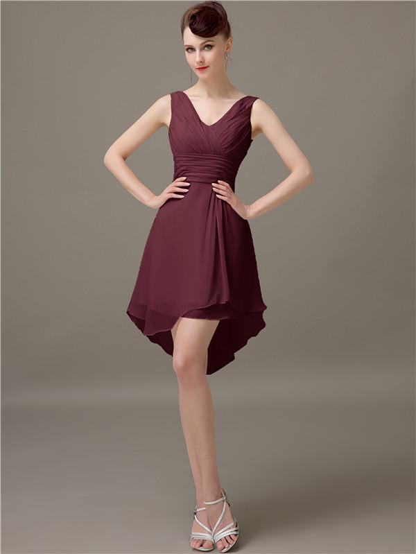 Black Short A-Line Bridesmaid Dresses