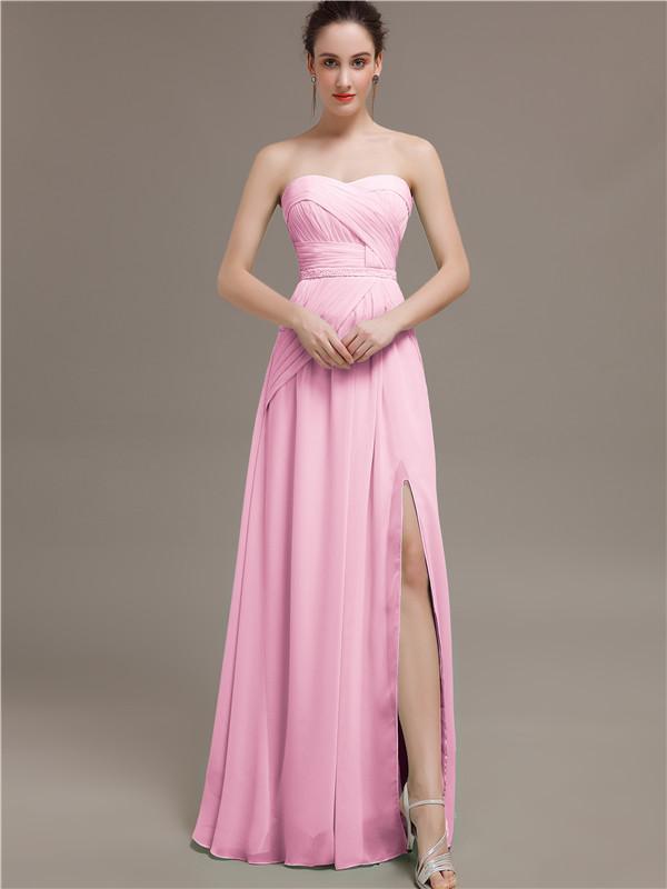 Sweetheart Split Side Bridesmaid Dresses