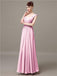 Square Chiffon Floor-Length Bridesmaid Dresses