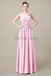 V-Neck Long Chiffon Bridesmaid Dresses