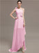 One Shoulder Flowers Bridesmaid Dresses