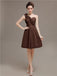 One Shoulder Pleats Bridesmaid Dresses