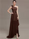 One Shoulder Flowers Bridesmaid Dresses