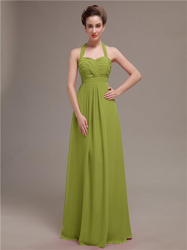 Halter Long Bridesmaid Dresses