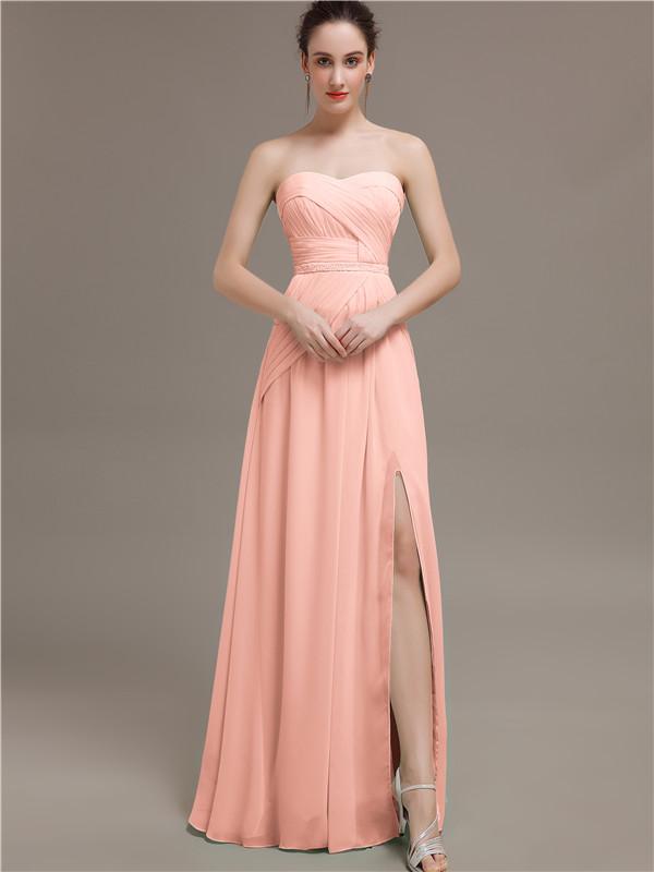 Sweetheart Split Side Bridesmaid Dresses