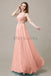 One Shoulder Beading Long Bridesmaid Dress