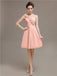 One Shoulder Pleats Bridesmaid Dresses