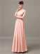 Square Chiffon Floor-Length Bridesmaid Dresses