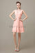 V-neck Sleeveless Chiffon Bridesmaid Dresses